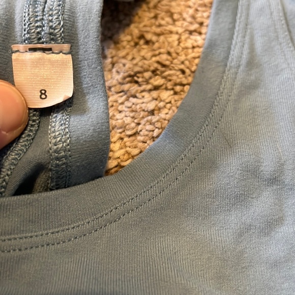 - Lululemon Cool Racerback Tank - light blue Color Size 8 - Picture 6 of 6